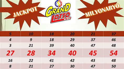 pcso lotto results grand lotto